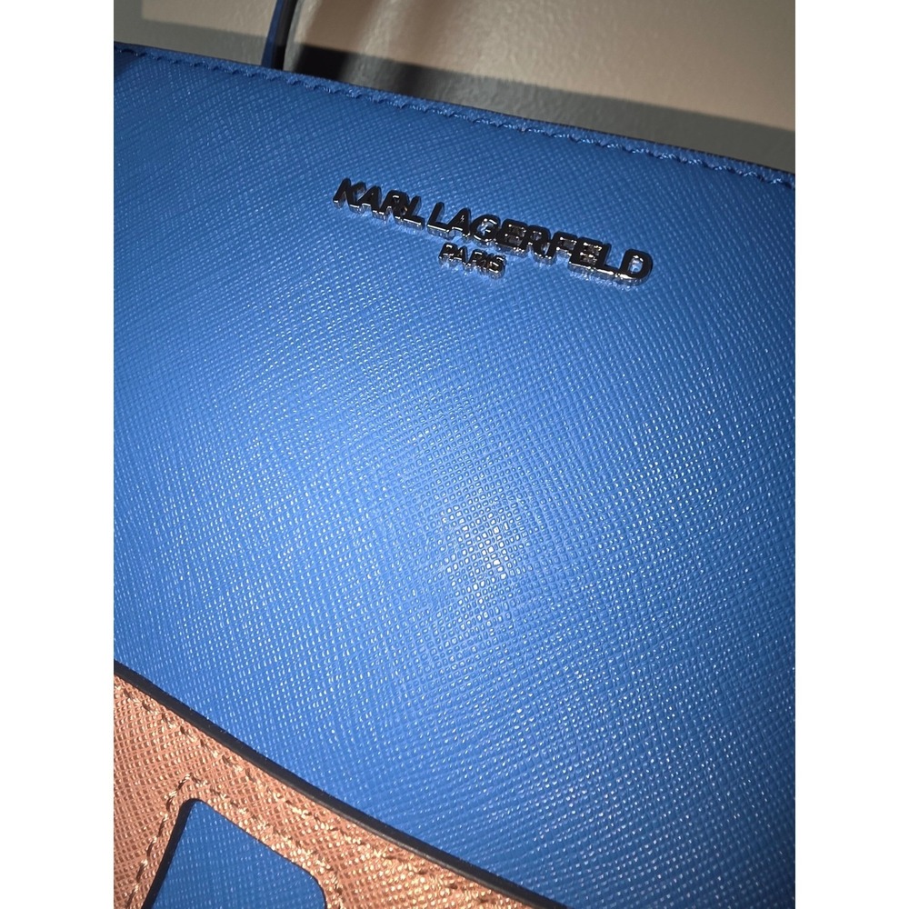 Karl Lagerfeld Paris Blue Choupette Cat Face Saffiano Tote Bag Sunglasses Heart - Picture 2 of 10